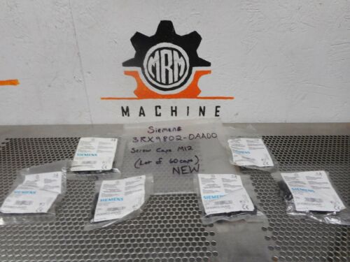 Siemens 3RX9802-0AA00 Screw Caps M12 New (Lot of 60 Caps)