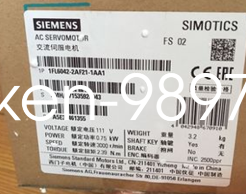 1PC NEW For SIEMENS Servo Motors 1FL6042-2AF21-1AA1