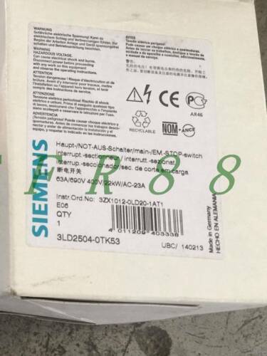 ONE NEW Siemens 3LD2504-0TK53 3LD2504-OTK53