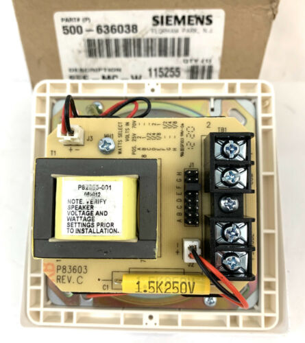 SIEMENS SEF-MC-W SPEAKER STROBE P/N: 500-636038