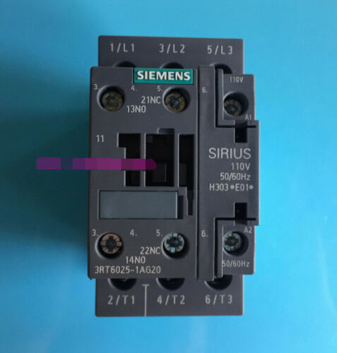 Siemens 3RT6025-1AG20 17A 110V Ac contactor New