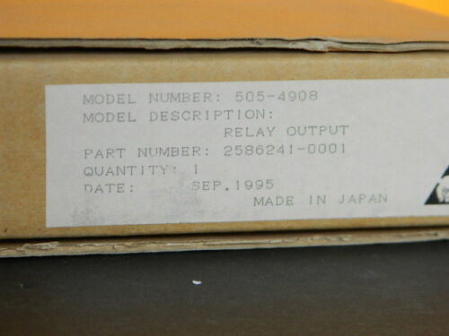 NEW SIEMENS 505-4908 RELAY OUTPUT MODULE 25862410-0001