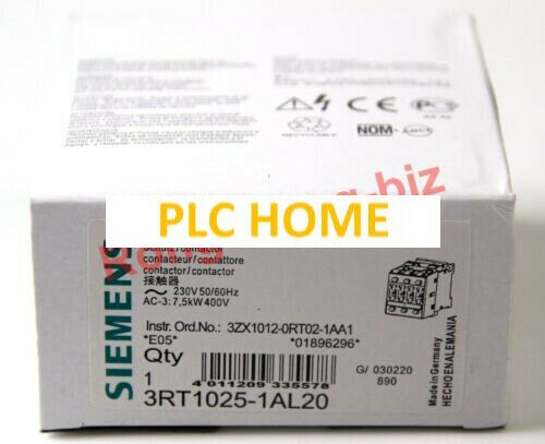 Siemens 3RT1025-1AL20 230V 60HZ Contactor New In Box*
