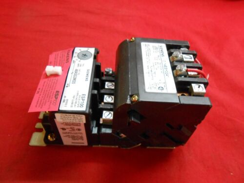 SIEMENS 14ESG32AC NEMA SIZE 1 3/4 STARTER; 20-40 AMPS OVERLOAD RANGE
