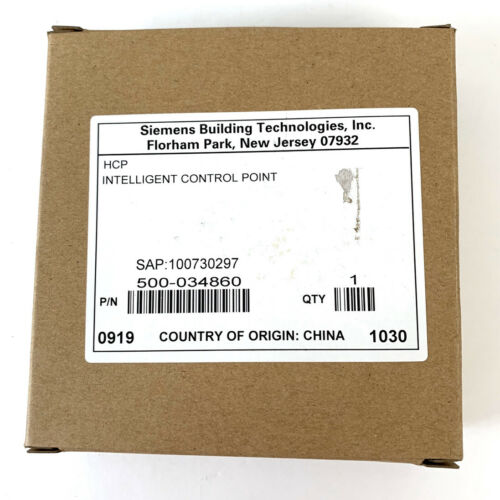SIEMENS HCP INTELLIGENT CONTROL POINT 500-034860 FIRE ALARM