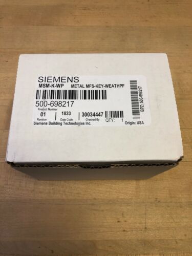 SIEMENS MSM-K-WP OPERATE WEATHERPROOF PULL STATION 500-698217 FIRE ALARM