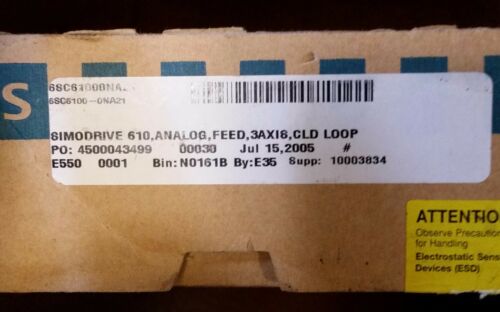 NEW SIMODRIVE 3 Axis Board 6SC6100-0NA21