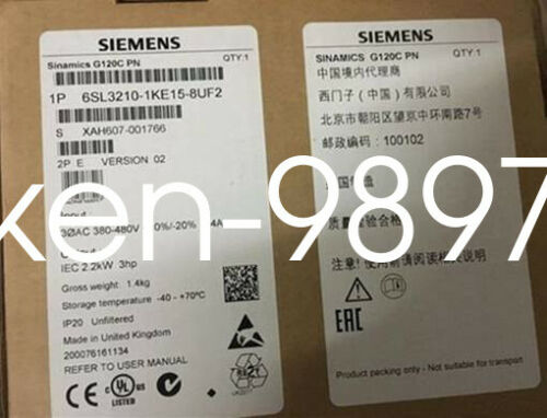 1PC NEW Siemens 6SL3210-1KE15-8UF2
