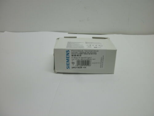 SIEMENS 3RV1928-1H TERMINAL BLOCK SELF PROTECTED NEW IN BOX