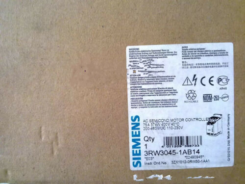 1PC New Siemens 3RW3045-1AB14