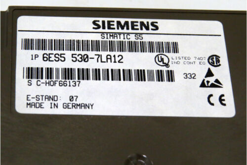 SIEMENS 6ES5 530-7LA12 COMMUNICATIONS PROCESSOR - FREE SHIPPING WORLDWIDE -
