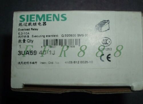 ONE NEW Siemens 3UA5940-1J 6.3-10A