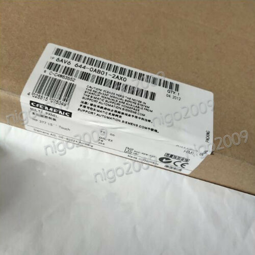 New SIEMENS MULTI PANEL Color TFT Display MP377 15 Touch 6AV6644-0AB01-2AX0