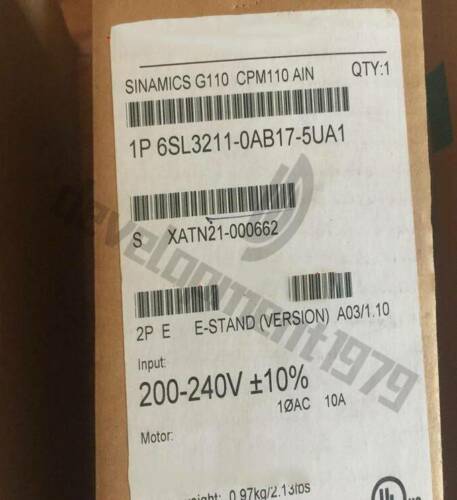 New Siemens AC Drive 6SL3211-0AB17-5UA1