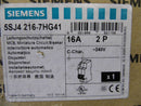 3 SIEMENS 5SJ42167HG41 Miniature Circuit Breakers UL489, 2-POLE, 16A