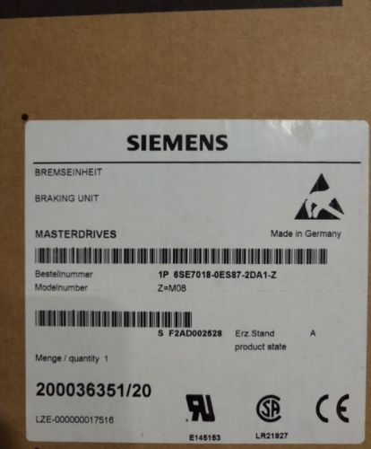 1PC New SIEMENS 6SE7018-0ES87-2DA1-Z