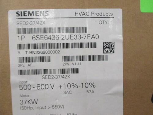SIEMENS 6SE6436-2UE33-7EA0 HVAC VARIABLE FREQUENCY DRIVE 50HP 500-600V