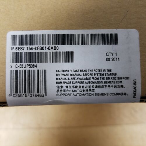 Siemens Simatic 6ES7 154-8FB01-0AB0 Interface Module IM 154-8F CPU - NEW
