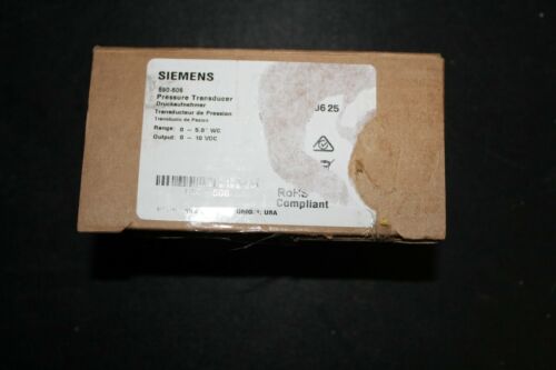 Siemens 590-506 0-.5in WC 24VDC 4-20mA Pressure Transducer Sensor NEW