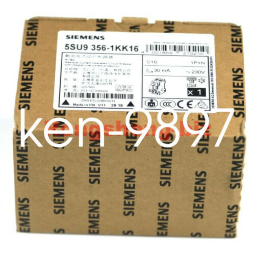One New Siemens circuit breakers 5SU9356-1KK16 In Box
