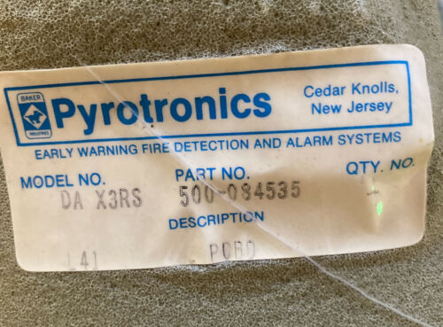 PYROTRONICS CERBERUS SIEMENS DA-X3RS PCBD 500-084535 FIRE ALARM RELAY MODULE