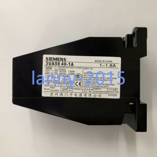 1PC NEW Siemens Thermal Overload Relay 3UA59 40-1A 1-1.6A