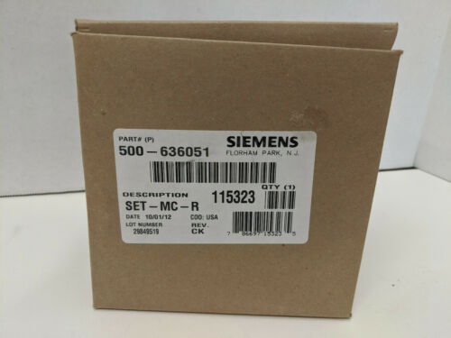 Fire Alarm Siemens 500-636051 SET-M CR 115323 Fire Alarm FREE SHIPPING