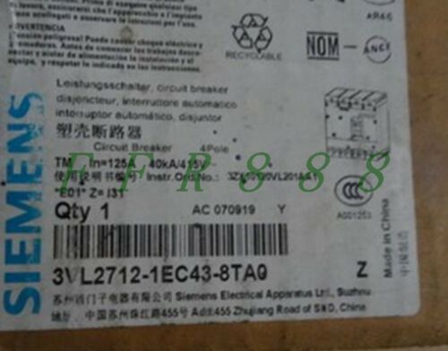 ONE NEW Siemens 3VL2712-1EC43-8TA0