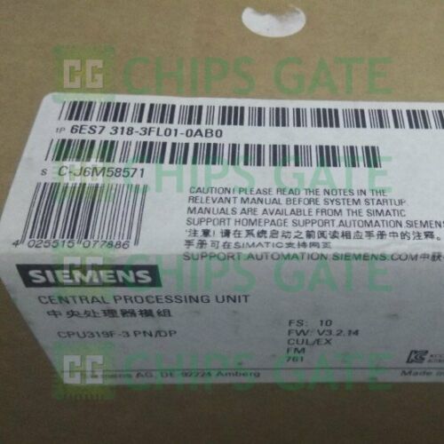 1PCS Brand New Siemens 6ES7 318-3FL01-0AB0 Fast Ship