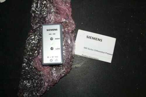 Siemens 590-506 0-.5in WC 24VDC 4-20mA Pressure Transducer Sensor NEW
