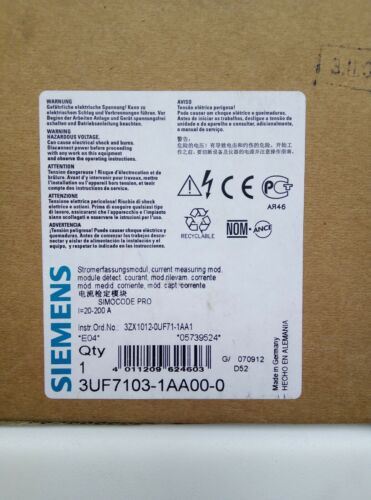 SIEMENS 3UF7103-1AA00-0 SIMOCODE PRO MODULE 200А