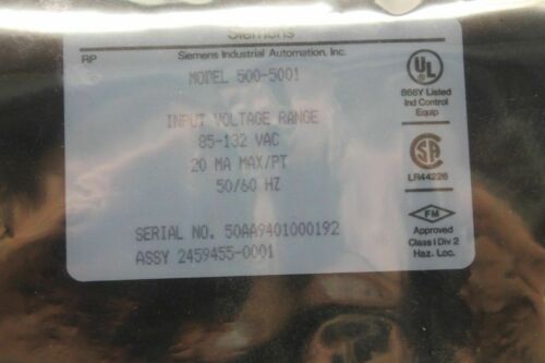 Texas Instruments/Siemens 500-5001 Input Module FACTORY SEALED