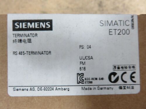 NEW SIEMENS PROFIBUS TERMINATOR 6ES7 972-0DA00-0AA0 RS 485 SIMATIC ET200 NIB