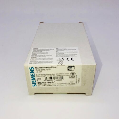 1PC NEW FOR SIEMENS Thermal overload relay 3UA5540-1C 1.6-2.5A