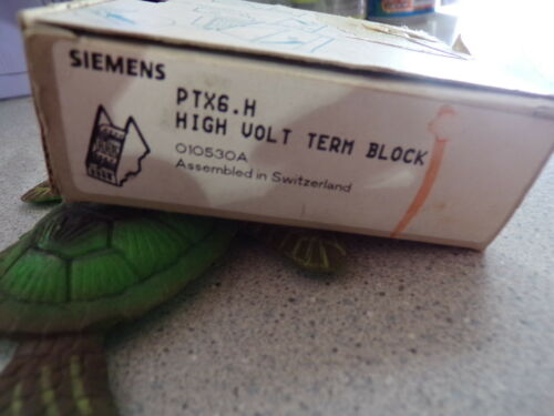 NEW Siemens PTX6.H High Voltage Terminal Block *FREE SHIPPING*