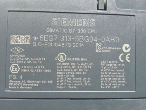 1PC NEW IN BOX Siemens CPU313C 6ES7313-5BG04-0AB0