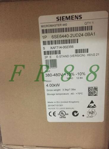 ONE NEW Siemens Inverter MM440 6SE6 440-2UD24-0BA1 4KW 380V