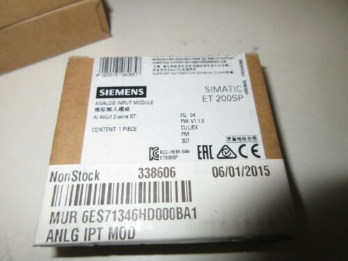 Siemens 6ES7 134-4JB00-0AB1 Analog Input 6ES71344JB000AB1 New
