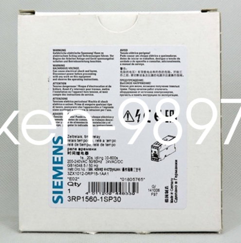 1PC New SIEMENS Time Relay 3RP1560-1SP30