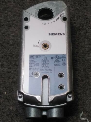 SIEMENS GMA151.1P GMA SERIES SPRING RETURN ROTARY DAMPER ACTUATOR 24 VAC/VDC
