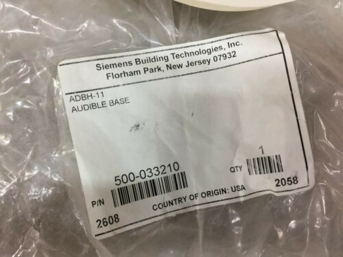 NEW IN ORIGINAL PACKAGE SIEMENS AUDIBLE BASE ADBH-11 500-033210