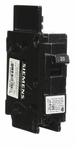 SIEMENS Bolt On Circuit Breaker, 20 Amps, Number of Poles: 1, 120/240VAC AC ...