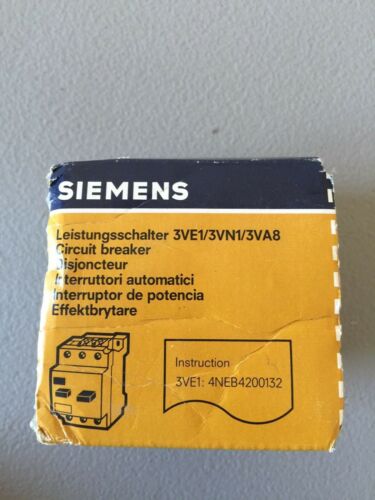 NEW IN BOX SIEMENS MOTOR STARTER PROTECTOR 3VE1000-2L