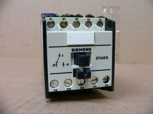 SIEMENS 3TH85 05-0A CONTACTOR 600 VAC MAX 5 WATTS