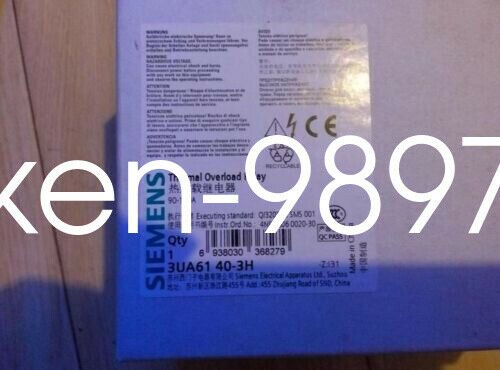 1PC NEW SIEMENS Thermal Overload Relay 3UA6140-3H 90-120A