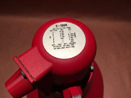 Siemens S15-WR Signaling Horn Loudspeaker Alarm - Red, 102db 15 Watts *NEW*