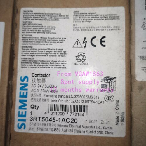 1PC SIEMENS 3RT5045-1AC20 NEW