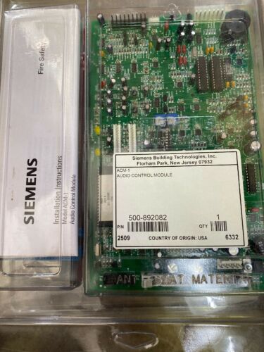 Siemens Cerberus Pyrotronics ACM-1 REV-6 Audio Control Module 500-892082
