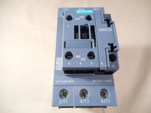 SIEMENS 3RT2037-1AK60 3-pole contactor (NIB)