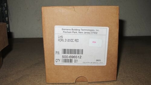 SIEMENS U-HN HORN 500-696512 21-30VDC,RED NEW IN BOX